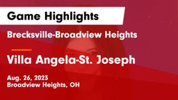 Brecksville-Broadview Heights  vs Villa Angela-St. Joseph  Game Highlights - Aug. 26, 2023
