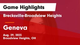 Brecksville-Broadview Heights  vs Geneva Game Highlights - Aug. 29, 2023