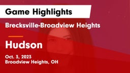 Brecksville-Broadview Heights  vs Hudson  Game Highlights - Oct. 3, 2023