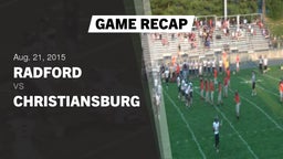 Recap: Radford  vs. Christiansburg  2015