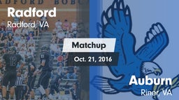 Matchup: Radford  vs. Auburn  2016