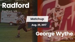 Matchup: Radford  vs. George Wythe  2017