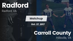Matchup: Radford  vs. Carroll County  2017