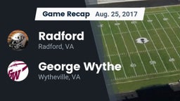 Recap: Radford  vs. George Wythe  2017