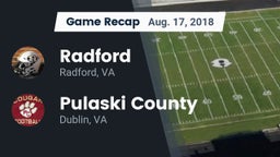 Recap: Radford  vs. Pulaski County  2018