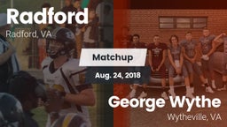 Matchup: Radford  vs. George Wythe  2018