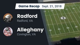 Recap: Radford  vs. Alleghany  2018