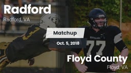 Matchup: Radford  vs. Floyd County  2018