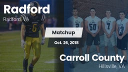 Matchup: Radford  vs. Carroll County  2018
