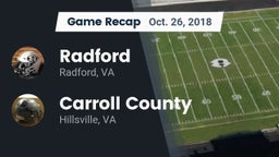 Recap: Radford  vs. Carroll County  2018