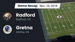 Recap: Radford  vs. Gretna  2018
