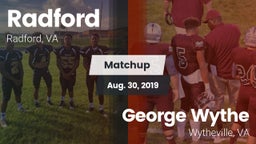 Matchup: Radford  vs. George Wythe  2019