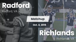 Matchup: Radford  vs. Richlands  2019