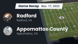 Recap: Radford  vs. Appomattox County  2023