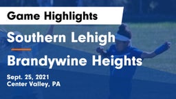 Southern Lehigh  vs Brandywine Heights  Game Highlights - Sept. 25, 2021
