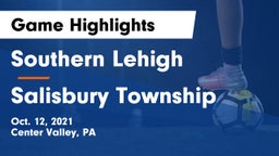 Southern Lehigh  vs Salisbury Township  Game Highlights - Oct. 12, 2021