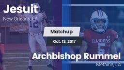 Matchup: Jesuit  vs. Archbishop Rummel  2017