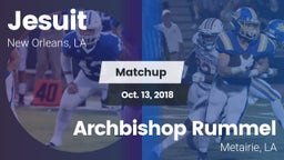 Matchup: Jesuit  vs. Archbishop Rummel  2018