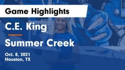 C.E. King  vs Summer Creek  Game Highlights - Oct. 8, 2021