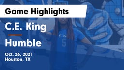 C.E. King  vs Humble  Game Highlights - Oct. 26, 2021