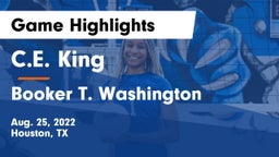 C.E. King  vs Booker T. Washington  Game Highlights - Aug. 25, 2022