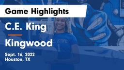 C.E. King  vs Kingwood  Game Highlights - Sept. 16, 2022