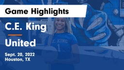 C.E. King  vs United  Game Highlights - Sept. 20, 2022