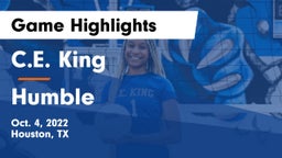 C.E. King  vs Humble  Game Highlights - Oct. 4, 2022