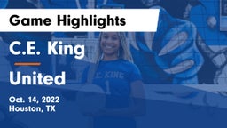 C.E. King  vs United  Game Highlights - Oct. 14, 2022