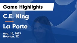 C.E. King  vs La Porte  Game Highlights - Aug. 10, 2023