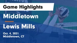 Middletown  vs Lewis Mills Game Highlights - Oct. 4, 2021