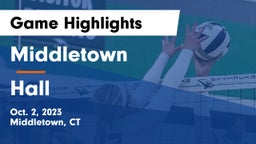 Middletown  vs Hall Game Highlights - Oct. 2, 2023