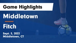 Middletown  vs Fitch  Game Highlights - Sept. 3, 2022
