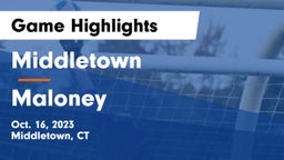 Middletown  vs Maloney  Game Highlights - Oct. 16, 2023