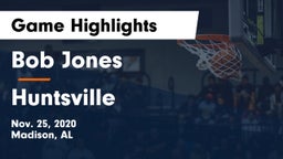 Bob Jones  vs Huntsville  Game Highlights - Nov. 25, 2020