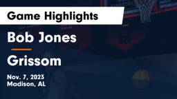 Bob Jones  vs Grissom  Game Highlights - Nov. 7, 2023