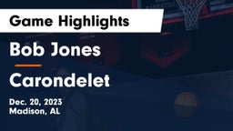 Bob Jones  vs Carondelet  Game Highlights - Dec. 20, 2023
