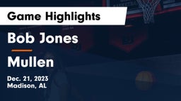 Bob Jones  vs Mullen  Game Highlights - Dec. 21, 2023