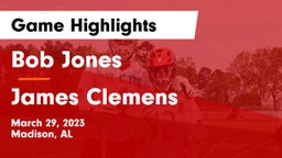 Bob Jones  vs James Clemens  Game Highlights - March 29, 2023