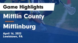 Mifflin County  vs Mifflinburg  Game Highlights - April 16, 2022