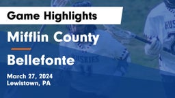 Mifflin County  vs Bellefonte Game Highlights - March 27, 2024