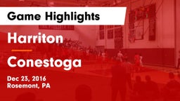 Harriton  vs Conestoga  Game Highlights - Dec 23, 2016