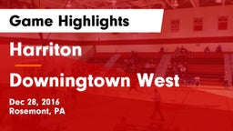 Harriton  vs Downingtown West  Game Highlights - Dec 28, 2016