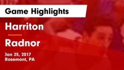 Harriton  vs Radnor  Game Highlights - Jan 25, 2017