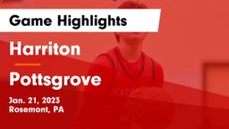 Harriton  vs Pottsgrove  Game Highlights - Jan. 21, 2023