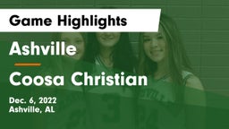 Ashville  vs Coosa Christian Game Highlights - Dec. 6, 2022