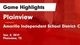 Plainview  vs Amarillo Independent School District- Caprock  Game Highlights - Jan. 8, 2019