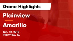 Plainview  vs Amarillo  Game Highlights - Jan. 18, 2019