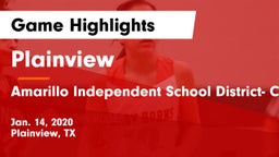 Plainview  vs Amarillo Independent School District- Caprock  Game Highlights - Jan. 14, 2020