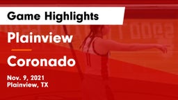 Plainview  vs Coronado  Game Highlights - Nov. 9, 2021